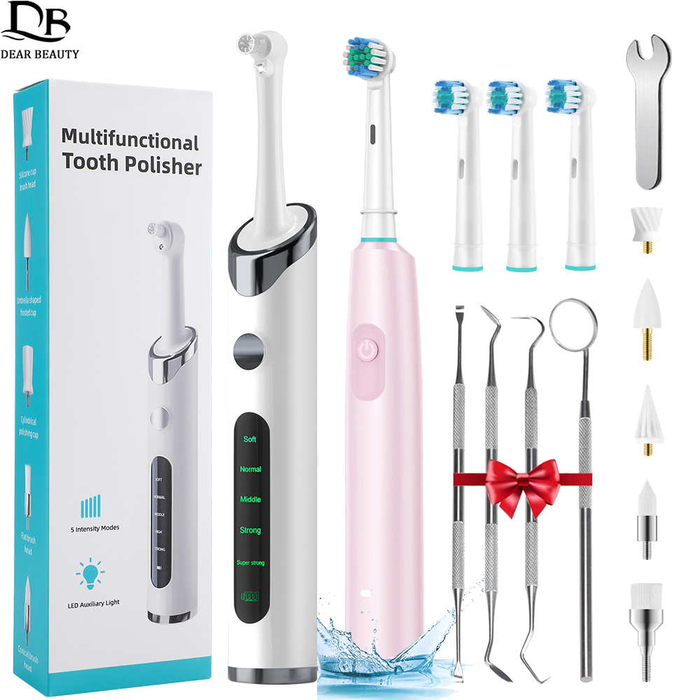 Teeth Whitening Uk - Electric Tooth Polisher Dental Scaler Rechargeable