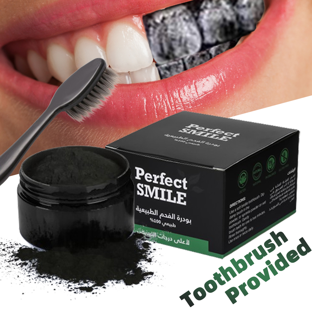 Teeth Whitening Ingredients - Teeth Whitening Powder Organic Activated Charcoal