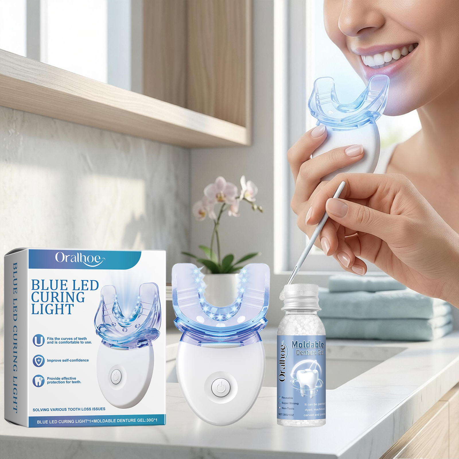 Teeth Whitening Kit At Home - Teeth Whitening Kit Portable Teeth Cleansing