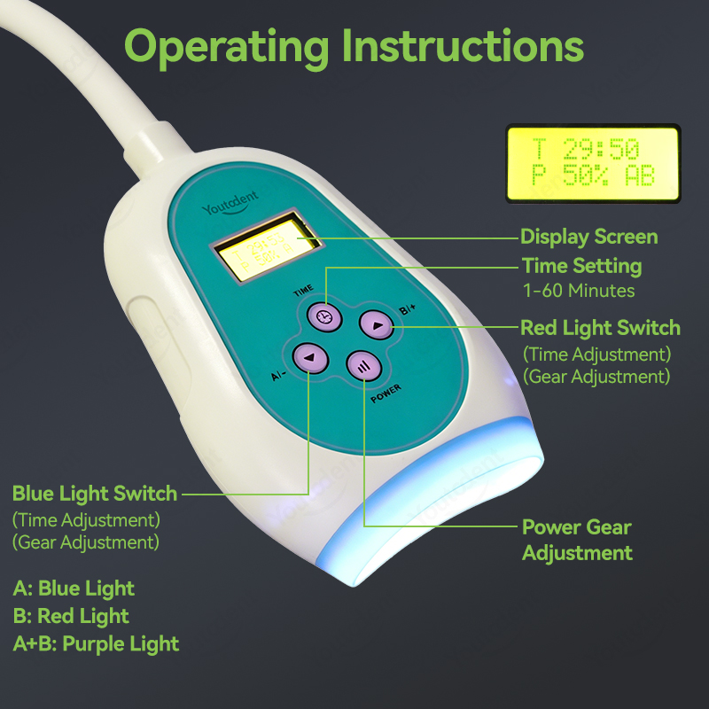 50W Dental Touch Screen 3 Colo - Teeth Whitening Uk ulasan dan harga