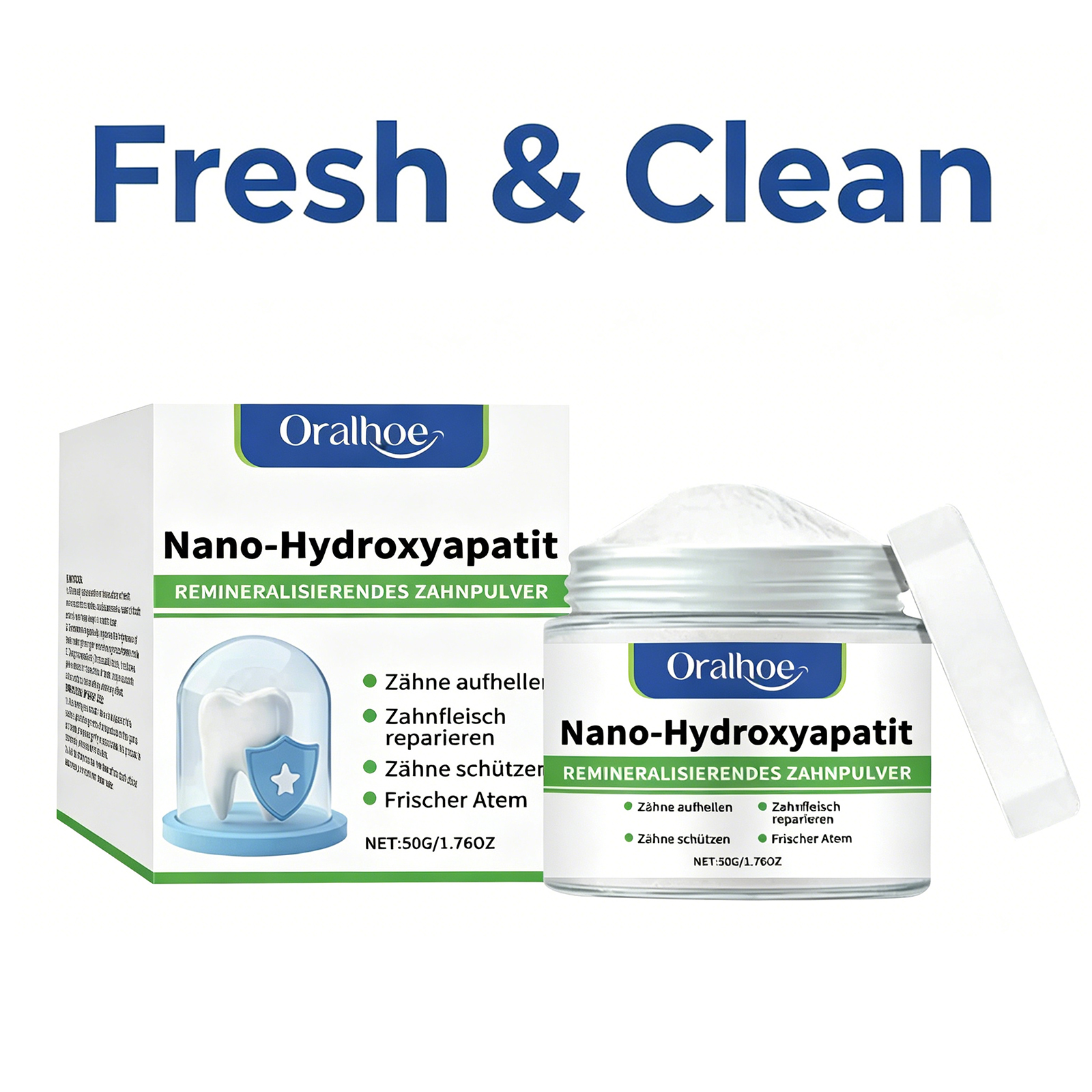 50g Nano-Hydroxyapatite Tooth  - Teeth Whitening Ingredients ulasan dan harga