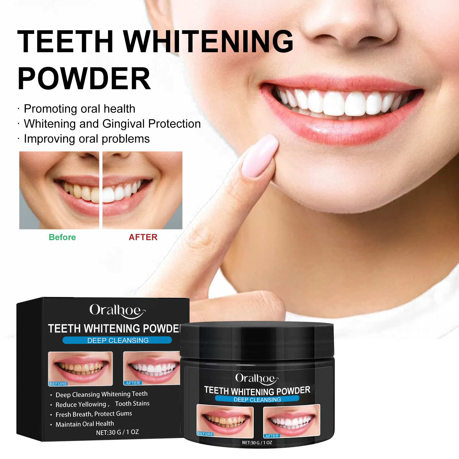 Charcoal Whitening Teeth Powde - Teeth Whitening Ingredients ulasan dan harga