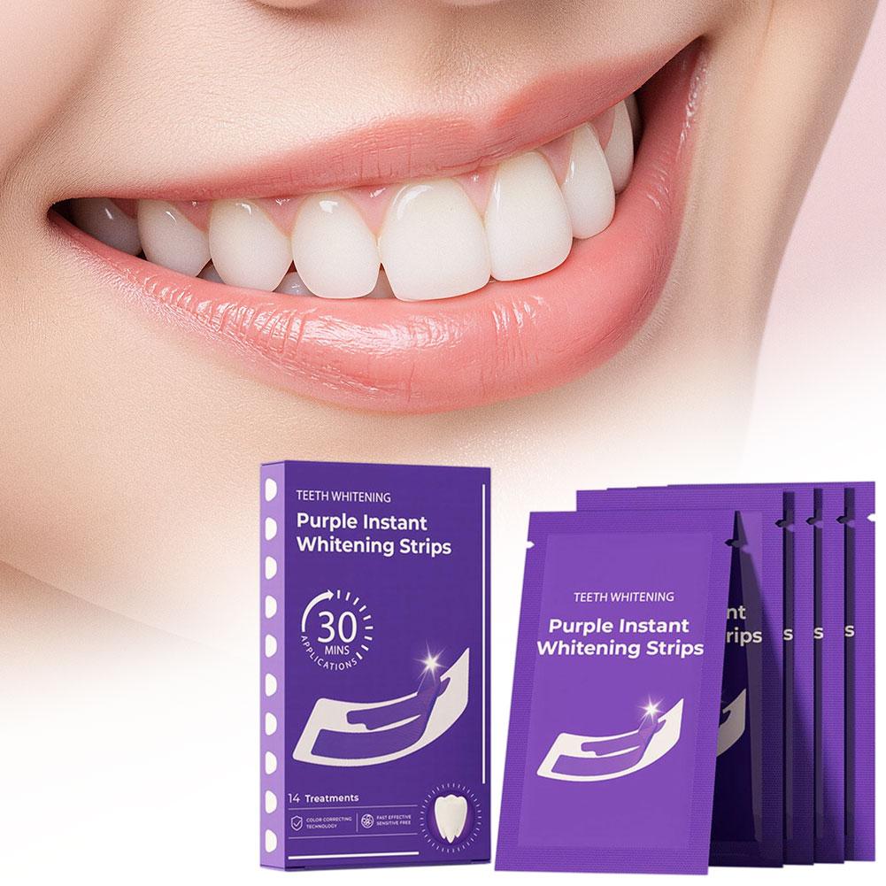 14/28/42PCS V34 Purple Teeth W - Teeth Whitening Kit At Home ulasan dan harga