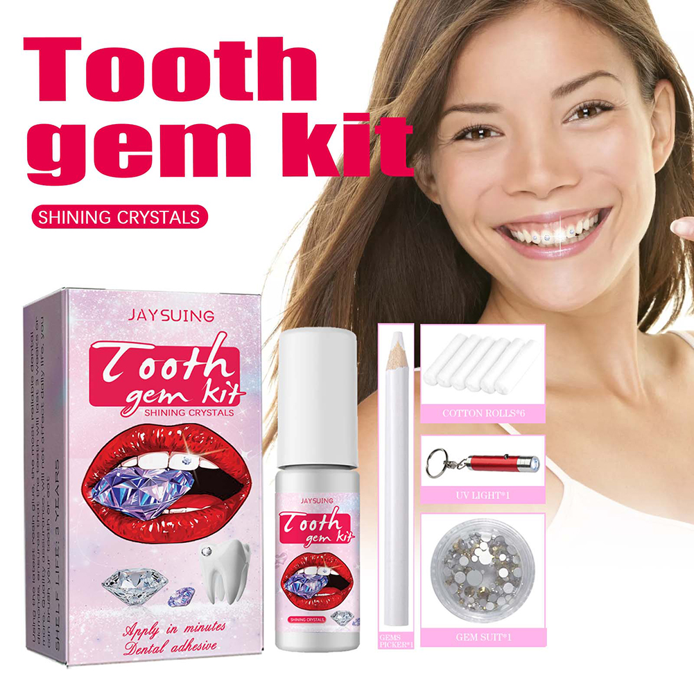 DIY Tooth Decoration Kit with  - Teeth Whitening Kit At Home ulasan dan harga