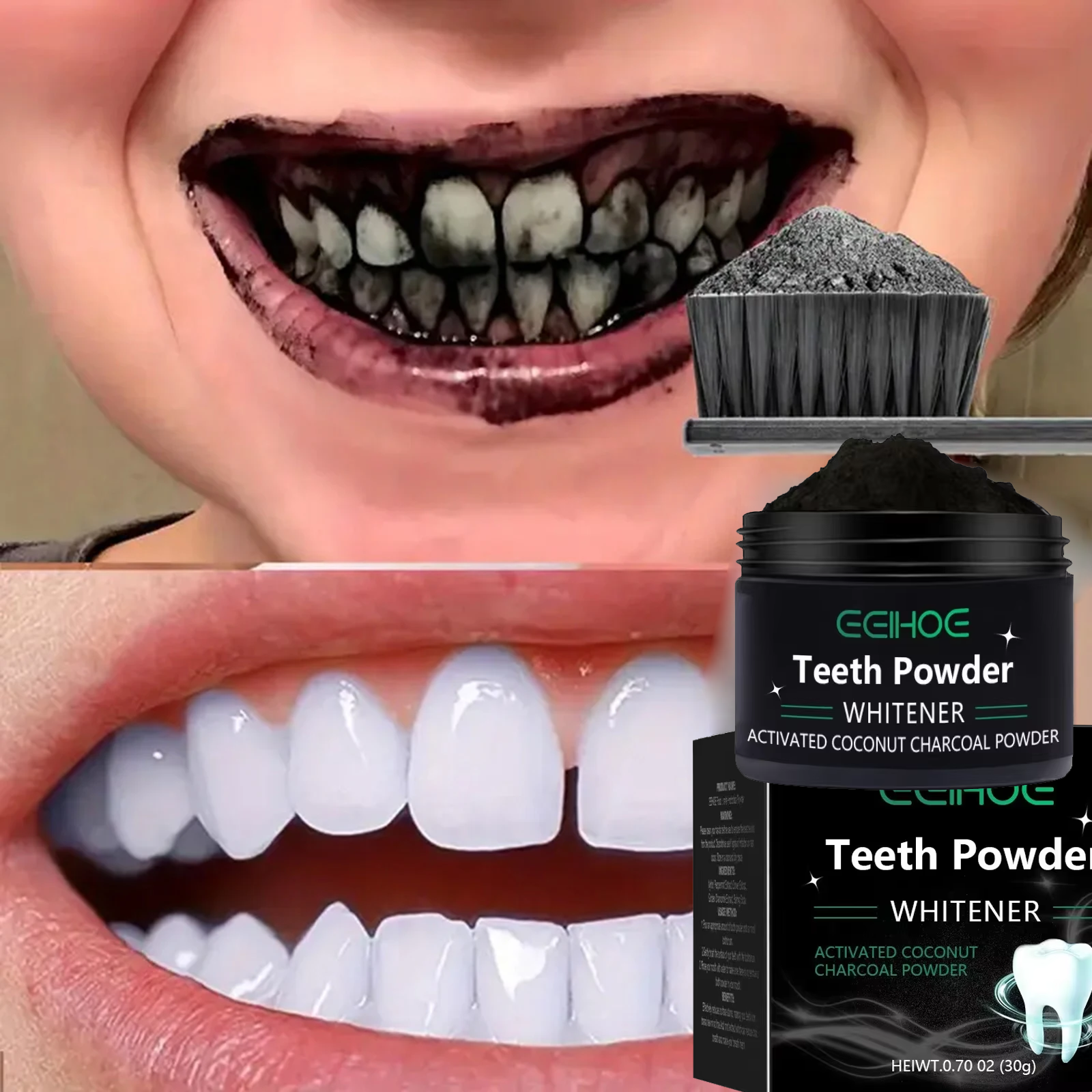 Teeth Brightening Whitening Po - Teeth Whitening Ingredients ulasan dan harga