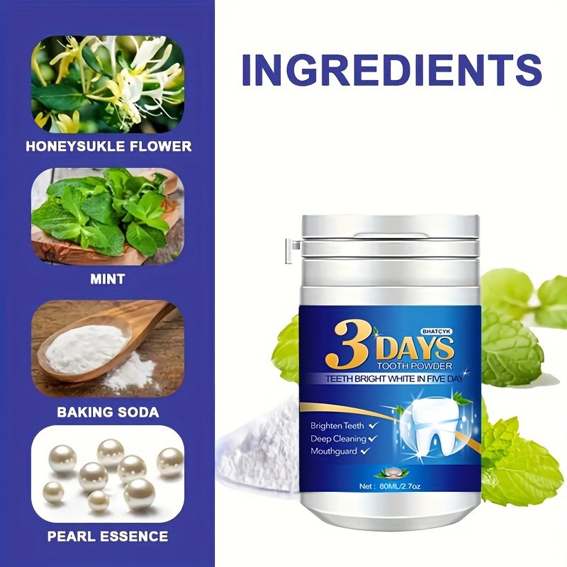 1Pcs Teeth Whitening Powder, T - Teeth Whitening Ingredients ulasan dan harga